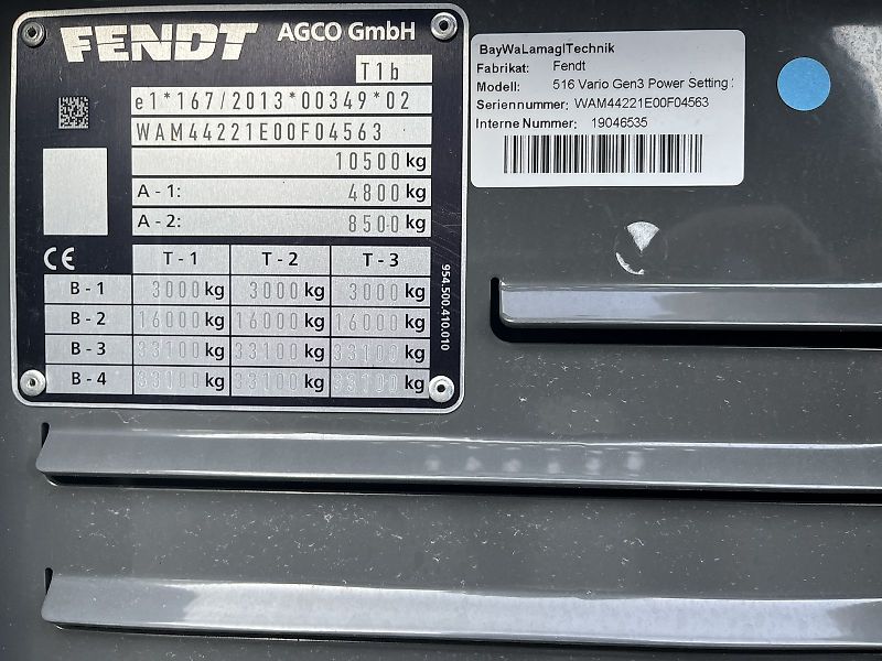 Fendt 516 Vario Gen3 Power Setting 2