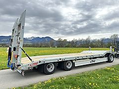 Fliegl DTS-S 300 80 km/h LKW Tieflader mit Hyd. Rampen