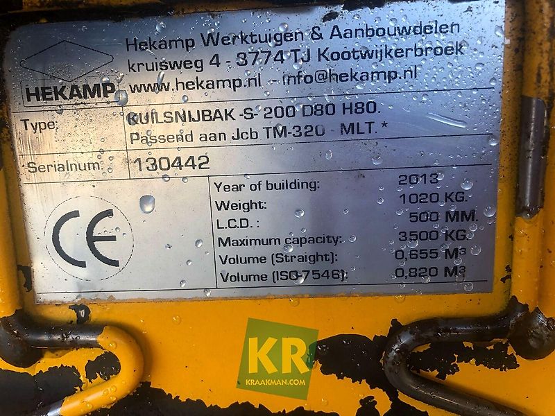 Hekamp S-200 D80 H80 kuilsnijbak #693772