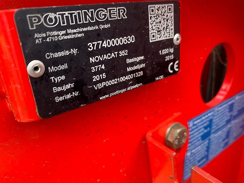 Pöttinger NOVACAT 352 Mittenaufhängung