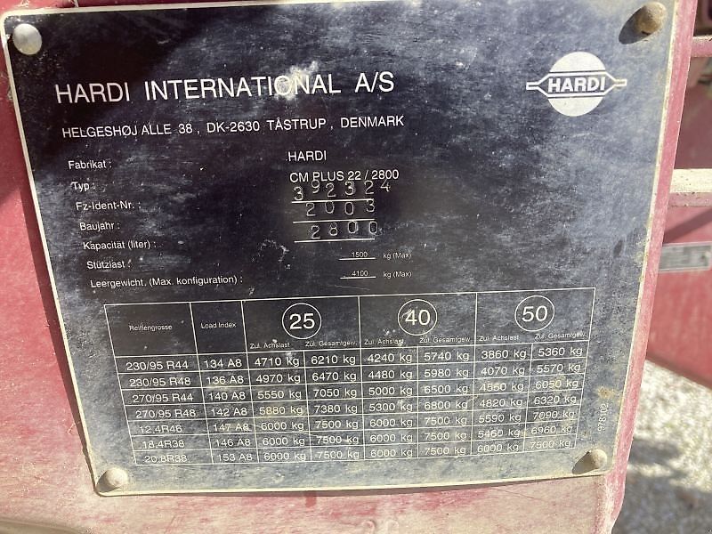 Hardi COMMANDER 2800 L