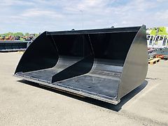 2,5 m³ grain bucket for JCB telescopic loaders, reinforced with inner bracing, with replaceable cutting edge, in black color