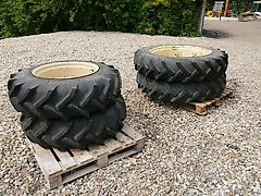 Pair of 12.4-24/11-24 Front Wheels and Tyres