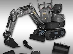 Jansen Mikrobagger Jansen MB-500, Minibagger, Benzin, Komplett-Set