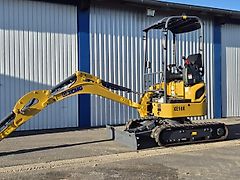 Eurotrac XCMG XE18E Bagger Kettenbagger Kubota Motor Stage V 2.290mm Grabtiefe Einziehbares Hydraulikfahrwerk (Gummiketten) von 99cm bis 124cm 3. Steuerkreis Langstiel 1.120 mm