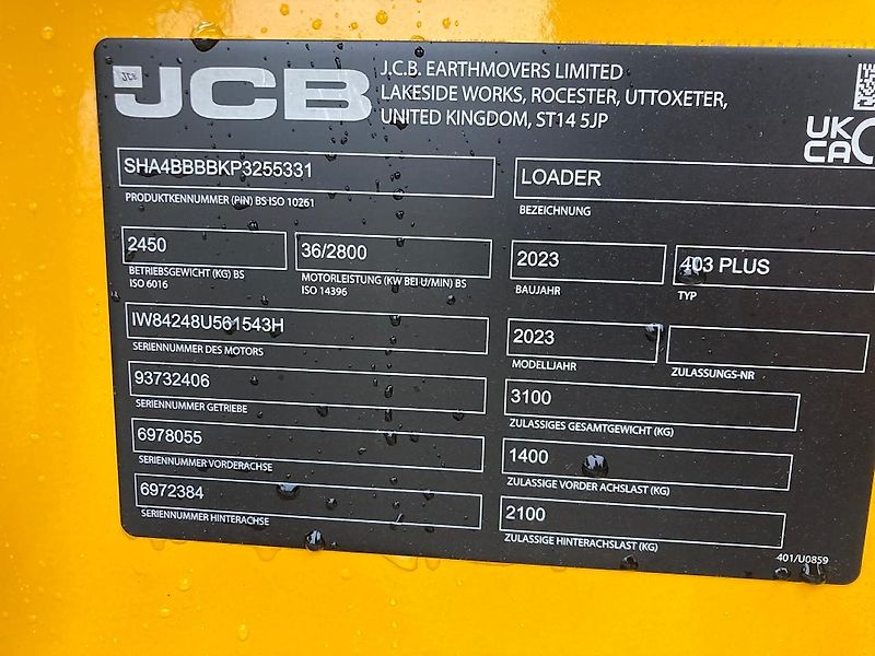 JCB 403 Plus Agri