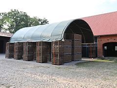 Toolport GmbH Container Überdachung 8x6m Lagerzelt Unterstand Containerzelt
