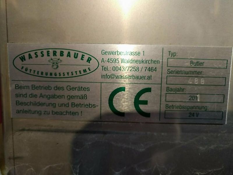 Futterschieber,Wasserbauer, Butler Silber,Silver, Gebraucht