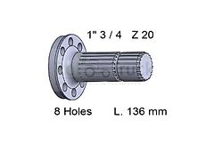 Case Zapfwelle CASE L136 Z20 133100270092