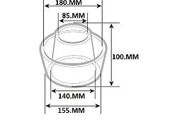 Massey Ferguson Gehäuse Luftfilter MASSEY FERGUSON 1508881M1