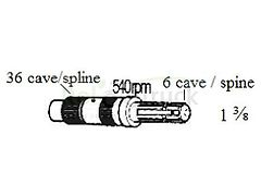 Ford Zapfwelle FORD 540/OBR D2NN-B728A 81826814