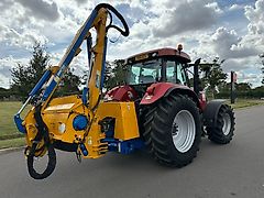 Case IH 140 CVX with BOMFORD B8181 Hedgecutter