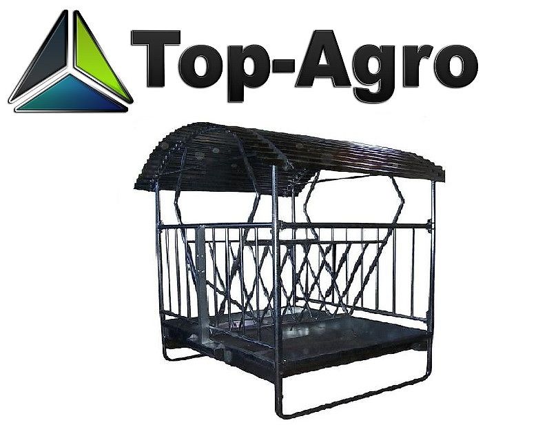 Top-Agro Raufe für Vieh mit klappbaren Seitenwänden M1 verzinkt