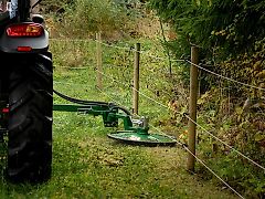 Zaunmäher flach für Frontlader oder Weidemann / Wolfszaun