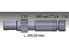 John Deere Zapfwelle JOHN DEERE L-244,5 Z33 Z20 540.RPM R122910