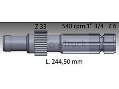 John Deere Zapfwelle JOHN DEERE L-260 Z21 Z16 540RPM T30803