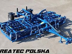 Rolmako Saatbettkombination kompakt / Kompaktgrubber U 684 PRO mit Zinken SG (Gensefuss mit Federstiele), halb-aufgehängten Version, Breiten von 3 m bis 6 m