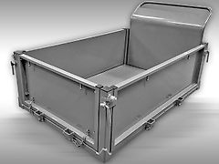 Jansen Flachmulde für Raupendumper Jansen RD-200 & RD-300, optionales Zubehör