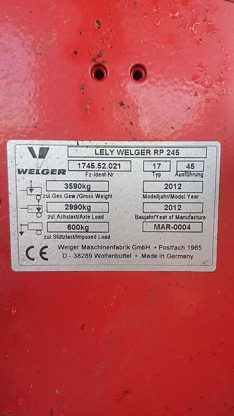 Lely Lely Welger RP 245 Profi
