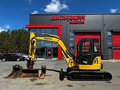 Komatsu PC 55 MR-3 / Pyörittäjä, Rasvari, 4x kauhaa!