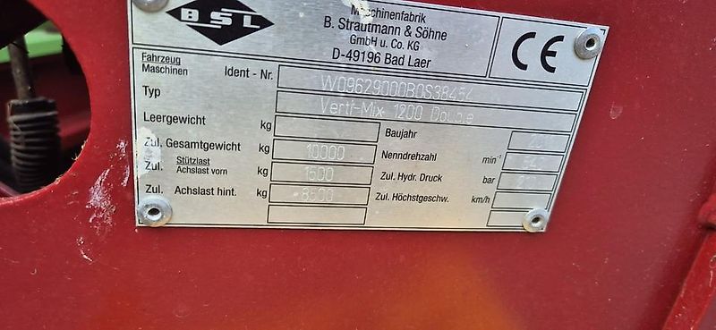 Strautmann Verti-Mix 1200 Double, gebr.,Bj.11, Futtermischwagen