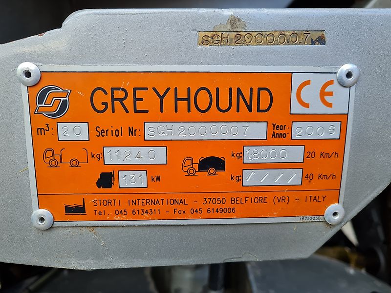 Storti Greyhound 20 m3 horizontaal zelfrijder