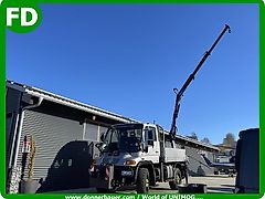 Mercedes-Benz Unimog U300 mit Ladekran zum Absatteln, Wandler, Österreich Typenschein , Rarität, 1.Hand