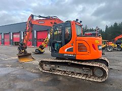 Doosan DX 140 LCR / Engcon, Kauha, Rasvari