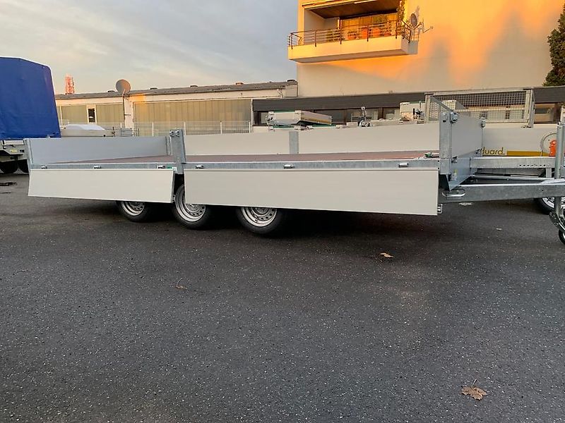 Eduard 3500kg Dreiachs Auffahrschie Seilwinde Ladem.606x220x30 cm