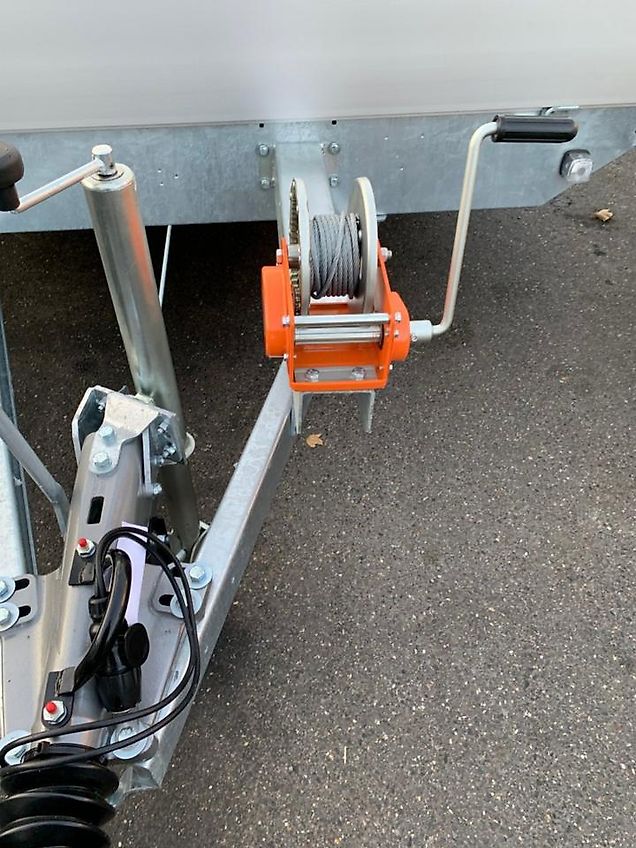 Eduard 3500kg Dreiachs Auffahrschie Seilwinde Ladem.606x220x30 cm