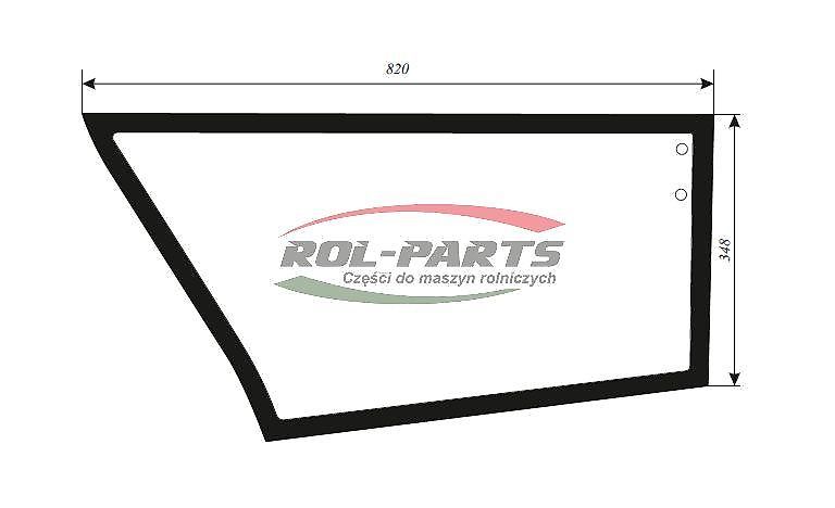 Merlo SZYBA DRZWI DOLNA MERLO ŁADOWARKA ZIELONA 53430