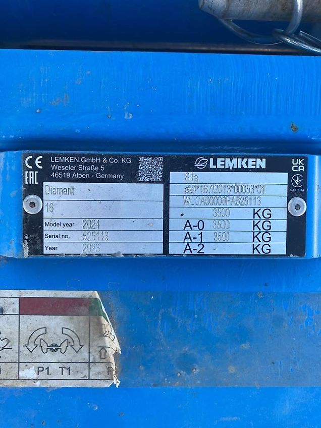 Lemken Diamant 16 VU