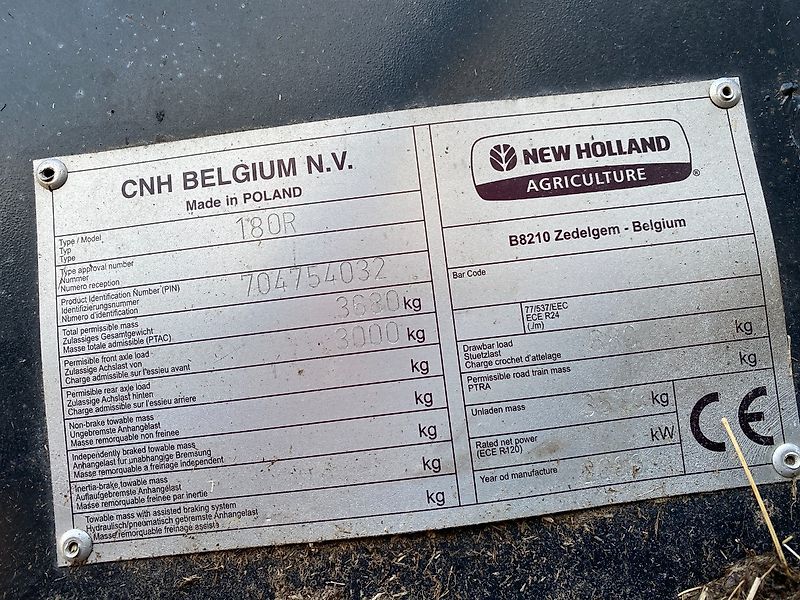 New Holland BR7070 (Spare part/Reservedel/Ersatzteil)