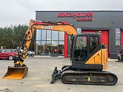 Case CX 85 D SR / Engcon, 3 kauhaa, Rasvari