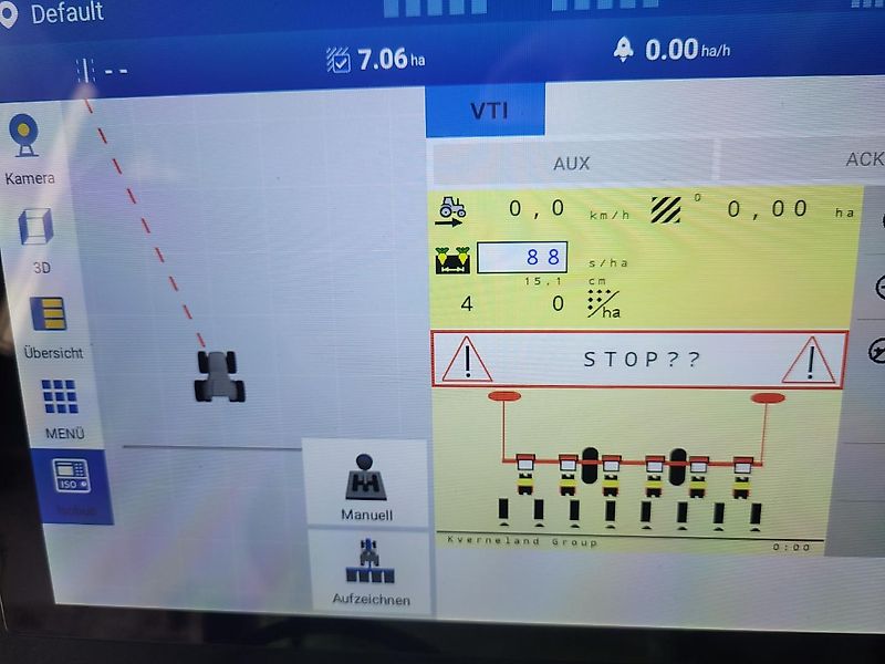Kverneland Optima Section-Control und lenksystem