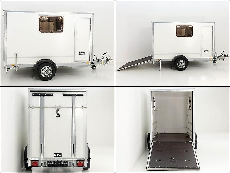 Blyss Kofferanhänger 146x304cm Höhe:180 1,3t|Rampe|Tür|2 Fenster