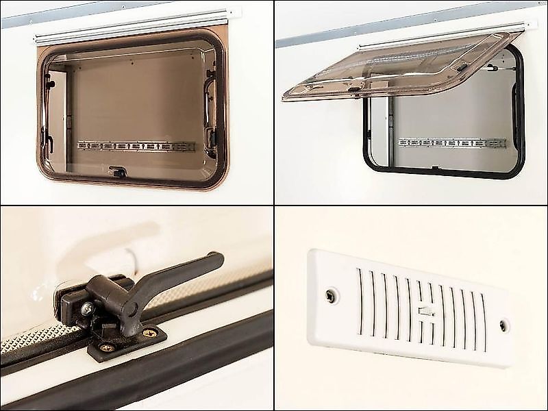 Blyss Kofferanhänger 146x304cm Höhe:180 1,3t|Rampe|Tür|2 Fenster