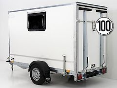 Blyss Kofferanhänger 146x304cm Höhe:180 1,3t|Rampe|Tür|1 Fenster
