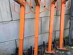 4x Stützen für Salzstreuer Container Wohnkabine Schmidt Epoke Gmeiner Salzsilo Streuautomat Winterdienst